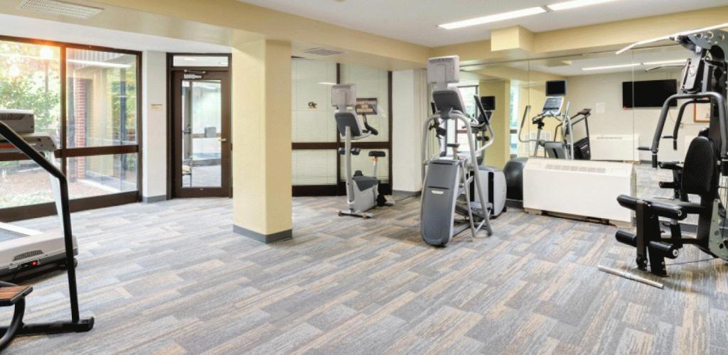 View of workout room in Brown